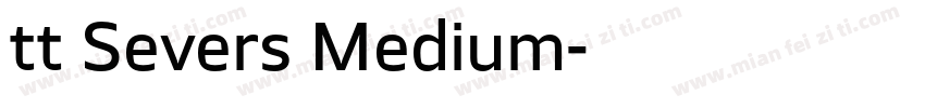 tt Severs Medium字体转换